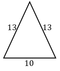 二等辺三角形の例題
