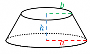 円錐台の体積と表面積を計算する公式と証明 具体例で学ぶ数学